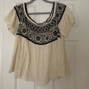 Off the shoulder going out top